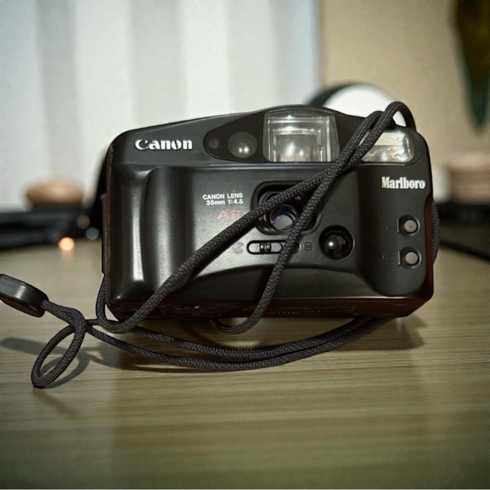 Canon Black Film Camera with Strap